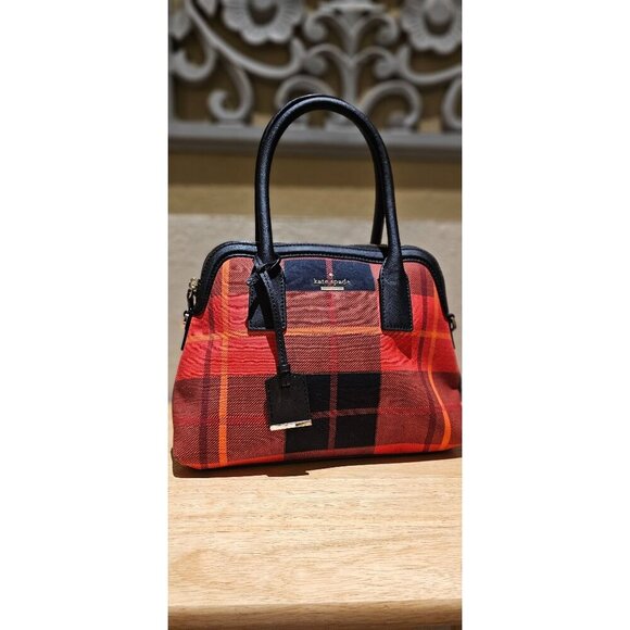 kate spade Handbags - Kate Spade New York Cameron Street Plaid Maise Satchel Bag NEW